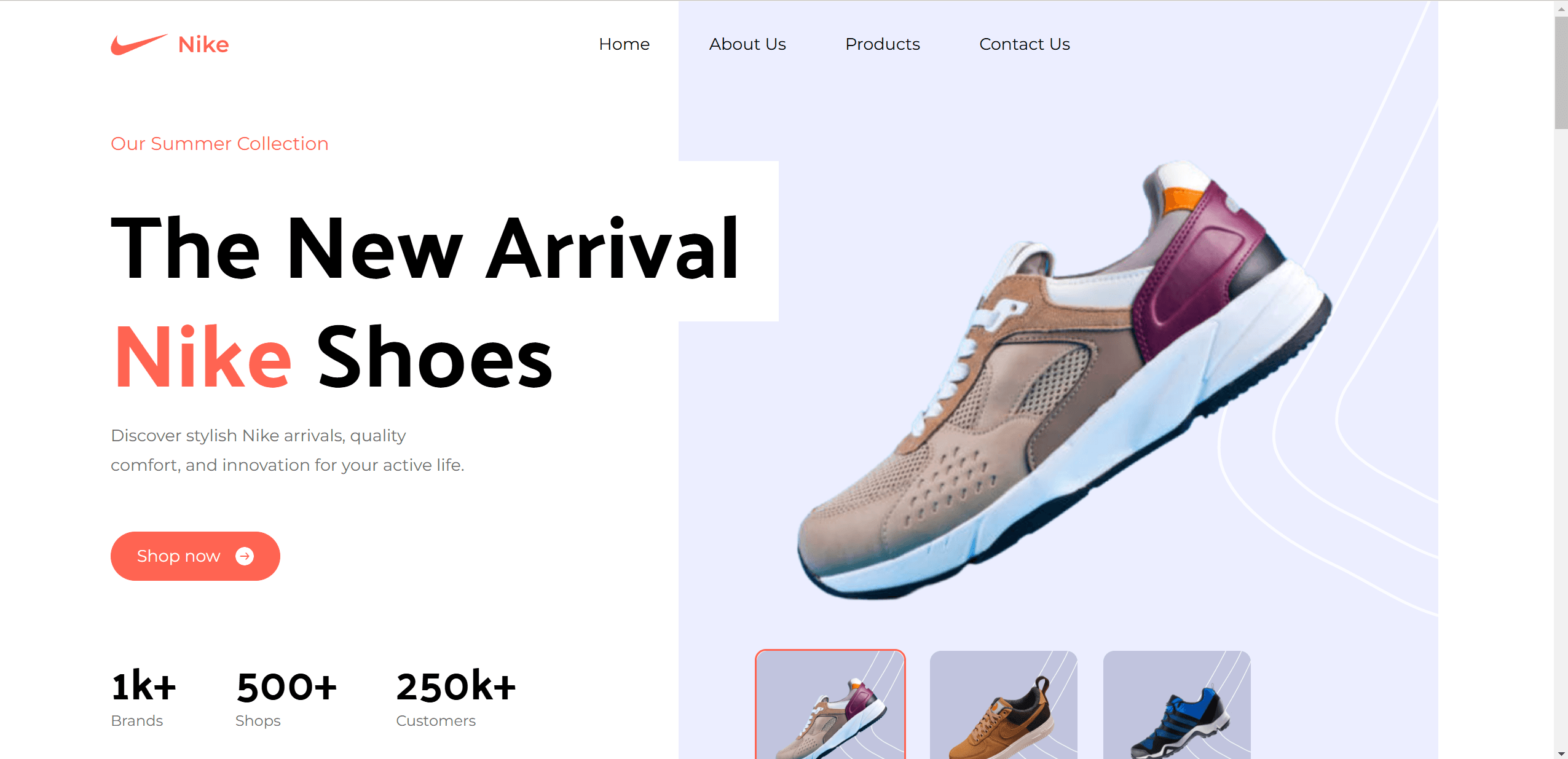 Nike Landing Page